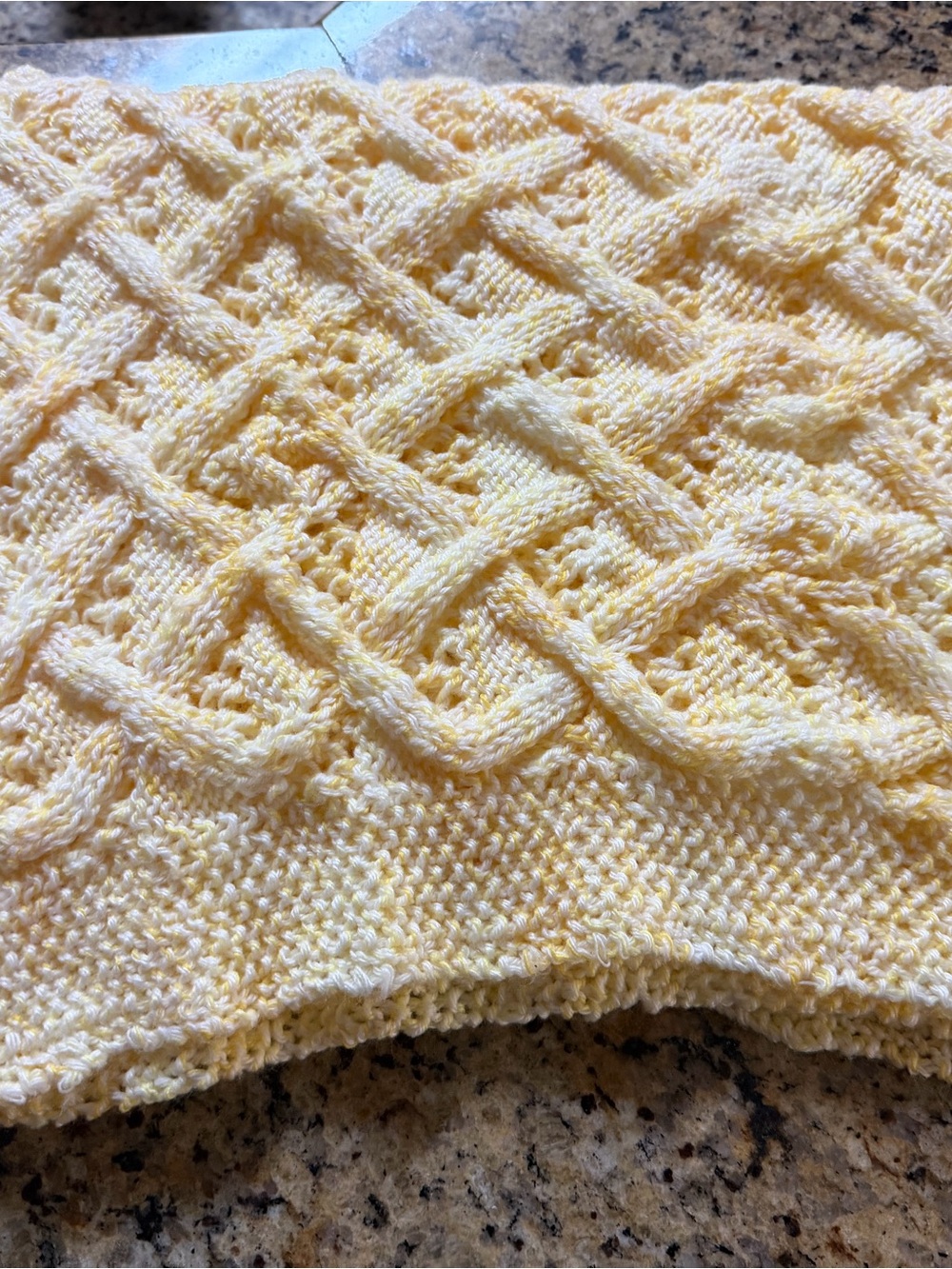 Women's Cable Knit Yellow Sweater